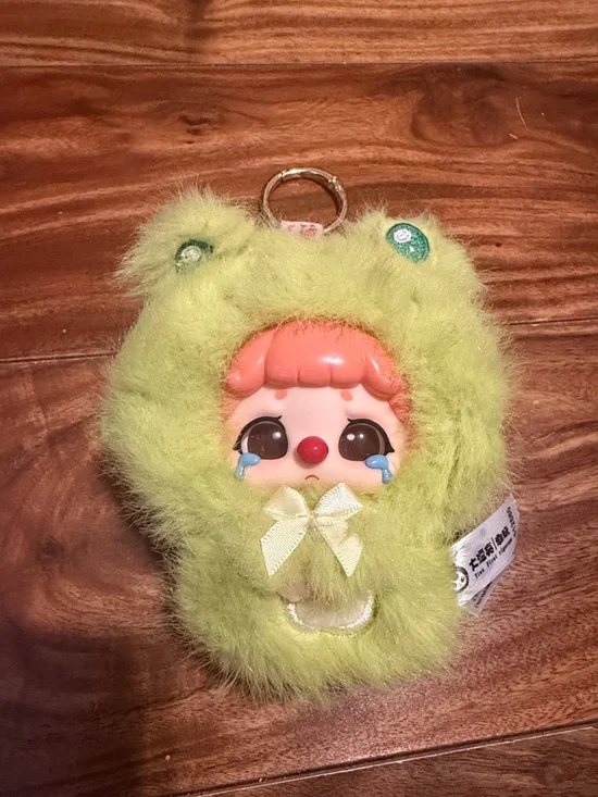 Adorable Green Crying Face Baby Three Bag Charm/Keychain - Picture 5 of 8